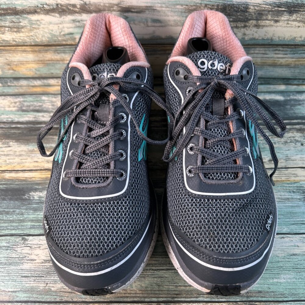 Gravity Defyer Mighty Walk Athletic Shoes Womens 9.5 Gray Rocker Soles Orthotics
